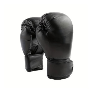 Various Sizes (10Oz-16Oz) Synthetic Faux Leather Boxing <b>Gloves</b> for Adults Unisex Kick Boxing Flame-Retardant & Breathable - Product Image 4