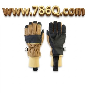 <b>Long</b> Cuff Firefighter <b>Gloves</b> Nomex Firefighting Rescue Emergency Flame Resistant Cut Proof Fireman <b>Gloves</b> - Product Image 1