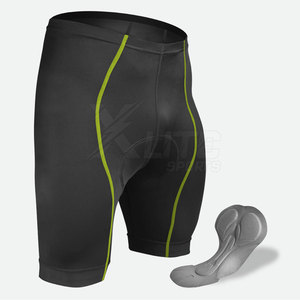 Pantalones Cortos de Ciclismo para Hombre, de Cintura Alta, Sin Costuras, Transpirables, de Spandex/Poliéster, Ajustados, para Gimnasio, Entrenamiento, Yoga, Running y Fitness - Product Image 2