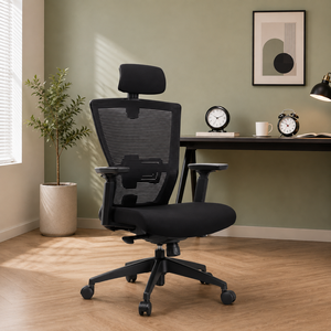 Silla de Oficina Ejecutiva KINSHA CVA-01, Ergonómica, Giratoria, Moderna, con Soporte Lumbar Ajustable, Más Vendida - Product Image 1