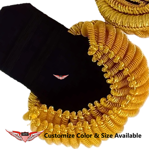 Epaulettes con Flecos de Oro, Bordados a Mano, Ecológicos, Estilo Napoleónico, Personalizables, Vintage Francés, Ceremoniales - Product Image 3