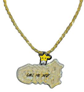 S925 argent Sterling Hip Hop nom pendentif deux tons plaqué or griffe réglage nouvelle mode VVS GRA certifié plein glacé pendentif - Product Image 1