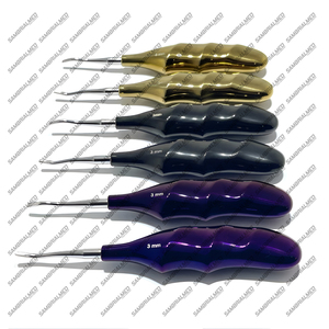 High German Quality 6 Pcs Set Dental Root Elevators Oral Surgery PDL Luxating <b>Tooth</b> Loosening Multicolour Handles Manual - Product Image 6