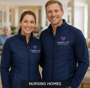 Men Women's Medical Softshell Quilted Polyester Jacket Healthcare Uniform Full Zip Hospital Staff Scrub OEM Private Label - Product Image 2