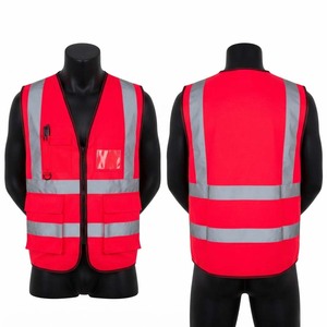 Chaleco de Seguridad de Malla de Poliéster para Hombre, Talla Grande, Premium, 120 GSM, Transpirable, Ignífugo, Antiarrugas, Alta Visibilidad, Color Lima - Product Image 1