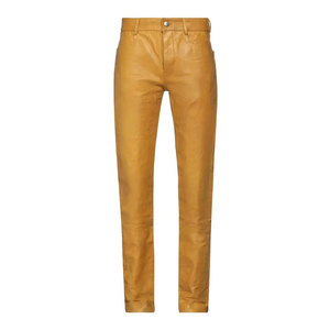 Pantalones de Cuero para Hombre, Corte Recto, Ligeros, Cintura Media, de Alta Calidad, para Uso Casual al Aire Libre - Product Image 1