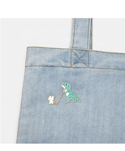 กระต่ายบุคลิกภาพความคิดสร้างสรรค์กับไดโนเสาร์การ์ตูนน่ารักฮาร์ดเคลือบ Lapel Pin ตกแต่งป้าย - Product Image 4