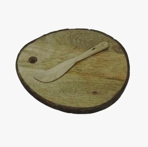 Planche à fromage en bois naturel rustique, surface élégante pour couper le fromage, les fruits, les collations et les apéritifs - Product Image 5