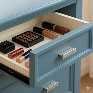 High Quality Minimalist Zinc Alloy Contemporary Durable Eco-Friendly Rectangular Pull Block Cabinetry Handles Wardrobe Bathroom - Product Image 6