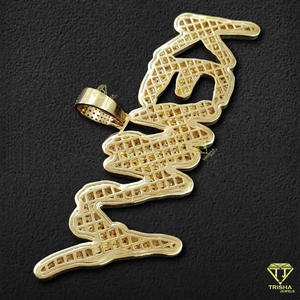 Collar Personalizado con Colgante 'KENNY' con Diamante Cultivado en Laboratorio, Estilo Hip Hop, Joyería Brillante al por Mayor - Product Image 2