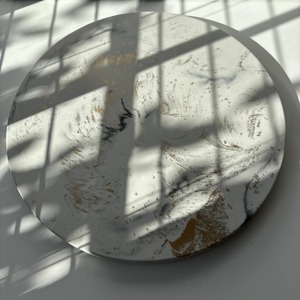 Modern Marble Lazy Susan Serving Tray Perfect For Dining Room Decor <b>Buffet</b> Display And Hosting Rotating <b>Table</b> Tray from India - Product Image 4
