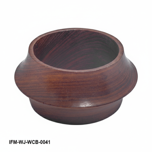 Handcrafted Wide Wooden <b>Bangle</b> <b>Bracelet</b> Natural Dark Wood Concave Cuff Chunky Boho Statement Jewelry for Women - Product Image 1