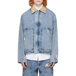Venta al por Mayor ARTIZ INTERNATIONAL Chaquetas Vaqueras de Color Sólido con Botones, Lavado Ácido, 100% Algodón Ecológico para Hombre, Abastecimiento Personalizado B2B - Product Image 1