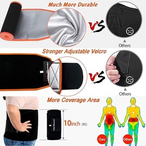 Cinturón Reductor de Cintura Plateado Personalizado para Hombres y Mujeres, Cinturón de Sauna para Sudar con Soporte Lumbar para Correr, Yoga y Entrenamiento en el Gimnasio - Product Image 3