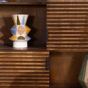 Aparador estilo Vandana Amber Mark en madera de teca y mango oscuro - Product Image 2