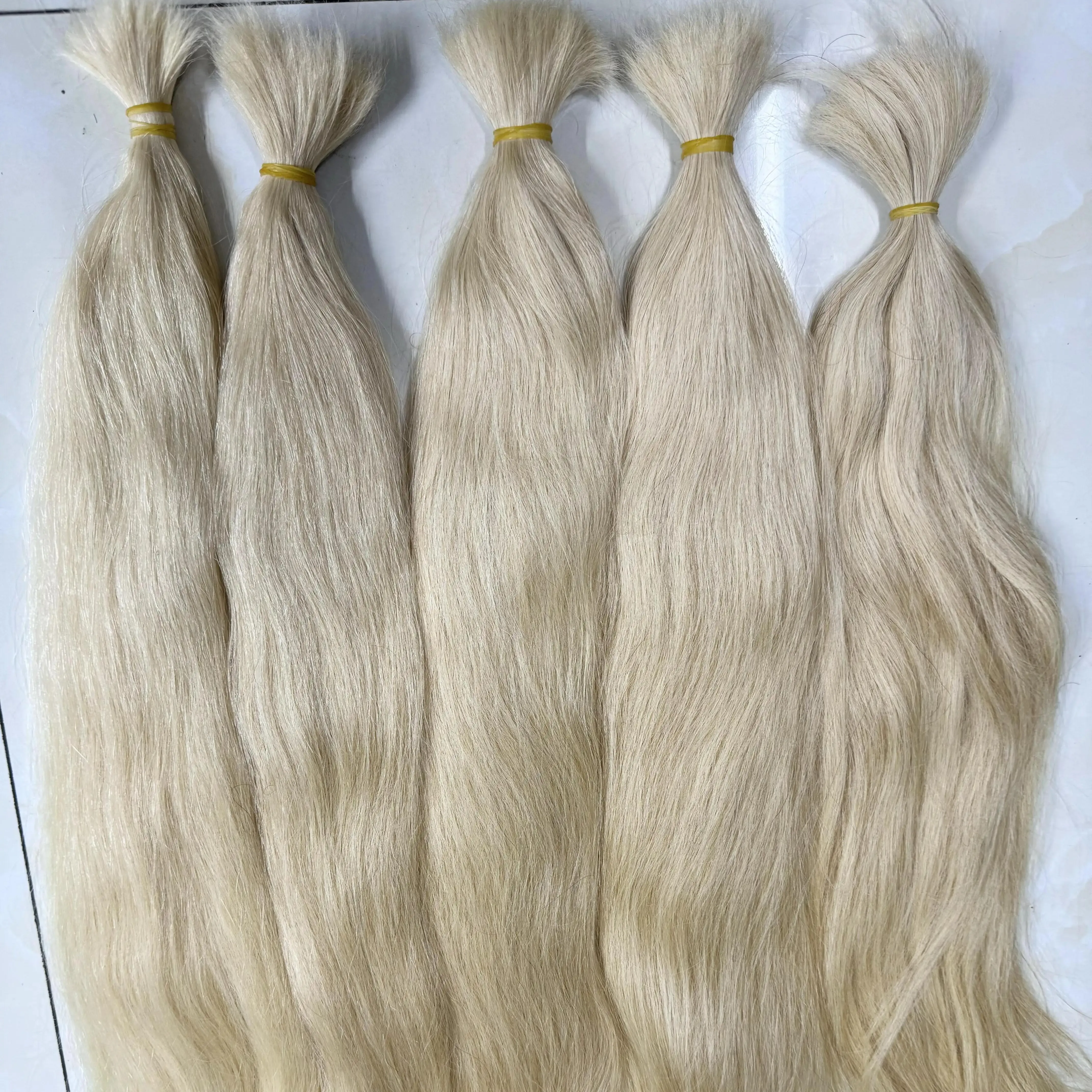 공장 도매 #613 원시 머리 자연 처녀 100% 인모 확장 큐티클 정렬 대량 머리