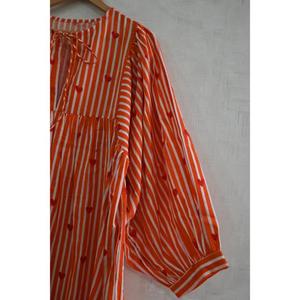 Vestido de Algodón Hecho a Mano para Mujer, Estampado Tradicional, Estilo Boho, Ropa de Verano - Product Image 2