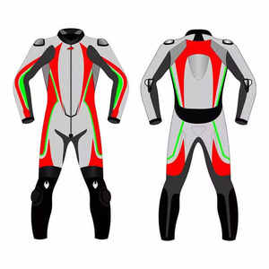 Combinaison de moto en cuir unisexe à manches longues, coupe-vent, imperméable, respirante, toutes saisons, TOPEAK SPORTS 280g, couleur personnalisée, nouveau design - Product Image 3