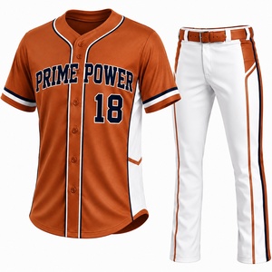 Baseball Team Jersey Custom Uniform Breathable Athletic Half Sleeve Letter Sublimation 100% Polyester Apparel Manufacturer - Product Image 1