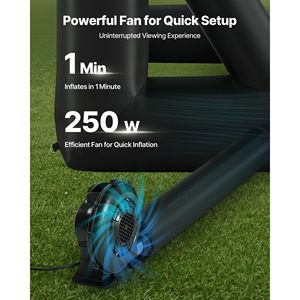 Schermo Gonfiabile per Proiezioni Esterne da 16 Piedi con Ventilatore da 250W in Tessuto Oxford per Uso con Proiettore - Product Image 3