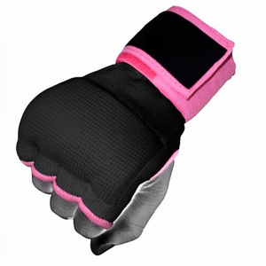 สายรัดข้อมือแบบยาว OEM สำหรับผู้ชายและผู้หญิง อุปกรณ์คาราเต้ ถุงมือฝึกซ้อมมวยแบบเจลครึ่งนิ้ว ปิดด้วยแถบตีนตุ๊กแก ป้องกันการกระแทก - Product Image 4