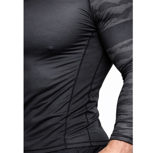 T-shirt de sport à manches longues pour homme, impression sublimée personnalisée, compression, séchage rapide, fitness, gym, rashguard. - Product Image 6