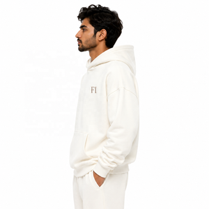 Fournisseur d'exportation de vêtements : Sweats à capuche en molleton de coton, grammage lourd, coupe décontractée, style pull-over, et ensembles de survêtement (sweat à capuche et pantalon de jogging) - Product Image 4