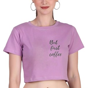 T-shirt court décontracté pour femme en coton jersey de qualité supérieure, vente en gros, personnalisation OEM, marque privée, fabricant de vêtements - Product Image 5
