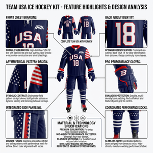 Ensemble d'uniformes de hockey sur glace en gros : Maillot en maille respirant et chaussettes, personnalisables avec logo, numéro et nom, faible MOQ, fournisseur - Product Image 6