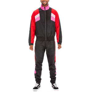 Conjunto Deportivo Personalizado para Hombre, Chaqueta y Pantalones de Nylon con Cierre, Conjunto Cortavientos de Dos Piezas para Correr - Product Image 1