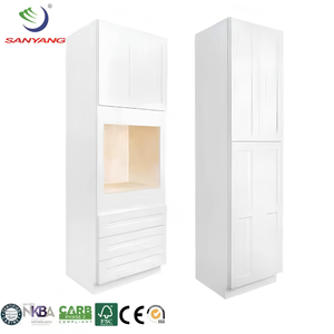Gabinetes de Cocina Modernos Ecológicos de Madera y Melamina, Modulares, Multicolores, Listos para Armar, Personalizados por Sanyang 2026 - Product Image 3