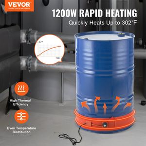 Riscaldatore a tamburo metallico da 55 galloni 1200 Watt 5 pollici di larghezza 86-302 °F Chimeneas regolabili - Product Image 2