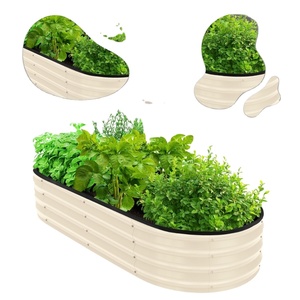 Macetas para macetas, cama de jardín elevada de Metal para exteriores para verduras, flores, hierbas, maceta grande de acero alto, caja OEM ODM galvanizada - Product Image 2