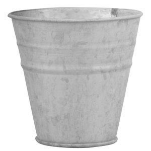 Maceta de Metal con Diseño Elegante, Maceta Galvanizada Blanca con Asa de Cuerda para Hogar, Jardín, Patio, Maceta Decorativa - Product Image 6