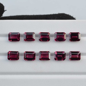 พลอยแกรนเนตอัมบาลไลต์ธรรมชาติขนาด 7 มม. 9 มม. ทรงแปดเหลี่ยมเจียระไน คุณภาพใสเหมือนตาแมว เหมาะสำหรับงานออกแบบเครื่องประดับทำมือ - Product Image 1