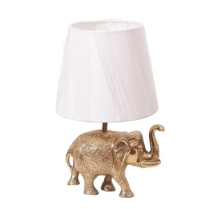 Metal Gold Finished Decorative Table Lamp Indoor Elephant Design Metal Aluminum Table Lamp for Bedroom & Living Room - Product Image 1