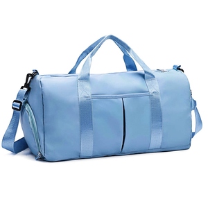 OARH INT INDUSTRY MAS-2327 Travel Gym Duffel Bag 30-40L 600D ผ้าใบสีเบจสายสะพายไหล่หลายช่อง - Product Image 3