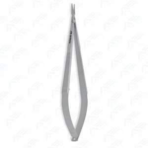 Instruments ophtalmiques en acier inoxydable, porte-aiguilles Castroviejo, instrument médical, mâchoires de 5,5 pouces, poignée plate, 14 cm - Product Image 2