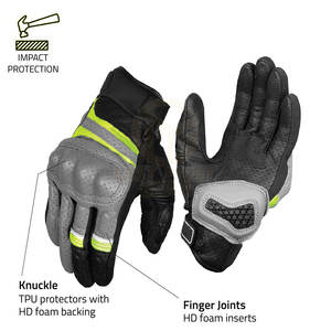 Guantes de moto premium con palma reforzada y tela transpirable para una experiencia de conducción cómoda - Product Image 2