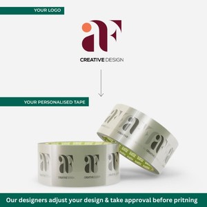 Cinta Adhesiva Transparente Impresa Personalizada, Cinta de Embalaje BOPP con Logotipo Impreso - Product Image 2