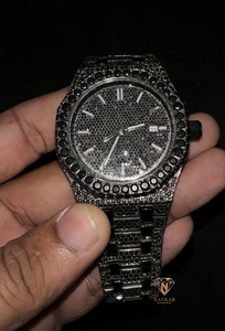 Montre de luxe en moissanite de qualité export, style hip-hop, bijou statement pour le quotidien, disponible à la vente - Product Image 6
