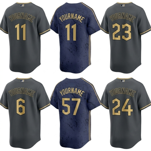 Camiseta de Béisbol Personalizada Negra y Verde, Manga Corta, Cierre de Botones, Transpirable, de Poliéster, Unisex, Ropa Deportiva para Adultos - Product Image 4
