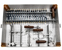 Système d'extenseur cervical Caspar, ensemble de lames en acier inoxydable de haute qualité, boîte de rangement stérilisée, complet pour la voie antérieure