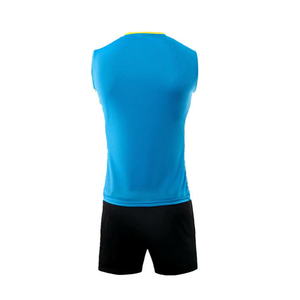 Ensembles d'uniformes de volley-ball pour hommes de haute qualité, grande taille, sans manches, coupe athlétique légère, 100 % polyester - Product Image 2