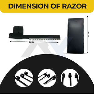 Navaja profesional para entresacar el cabello, cuchilla texturizadora, navaja de corte tipo plumilla para peluquería, navaja de barbero para entresacar, personaliza tu logo - Product Image 2