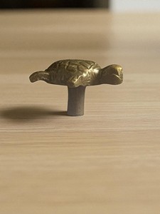 Động vật có hình dạng rùa núm đúc sắt Brass kết thúc đương đại tủ tủ quần áo ngăn kéo tủ quần áo xử lý đồ nội thất kéo - Product Image 2