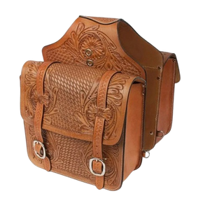 Bolsa de Sillín de Cuero para Caballo Estilo Western, Resistente, Tradicional, para Montar a Caballo, Hecha a Mano con Cuero Genuino de Primera Calidad - Product Image 1