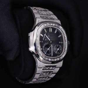 Reloj de Hombre Clásico con Pantalla Analógica, Diamantes Moissanite Baguette, Correa de Aleación, Caja de 20 mm, Cristal de 41 mm, Precio Bajo, Gran Venta - Product Image 4