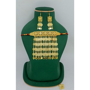Martasha designer islamique ramadan spécial plaqué or EAU bijoux spécial dubai bijoux collier boucle d'oreille ensemble arabe bijoux - Product Image 2