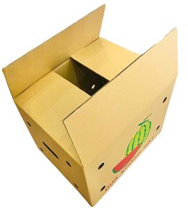 Caja de Cartón Corrugado Autoerigible de Alta Calidad para Batatas, Diseño Ventilado, Duradera, Reciclada, Impresa en Flexografía - Product Image 6